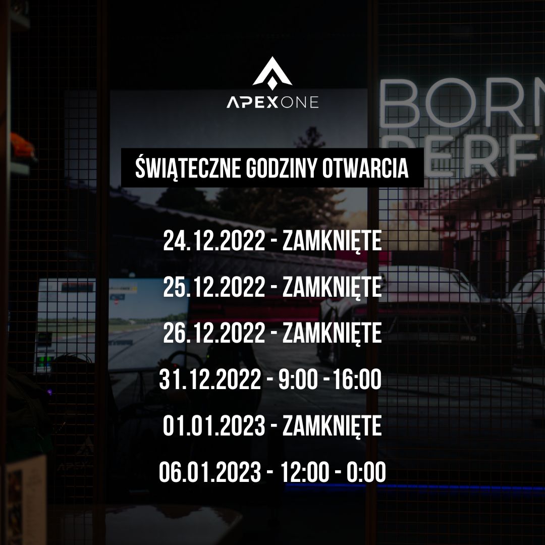 24.12.2022 – zamknięte 25.12.2022 – zamknięte 26.12.2022 – zamknięte 31.12.2022 – 900 -1600 01.01.2023 – zamknięte 06.01.2023 – 1200 – 000